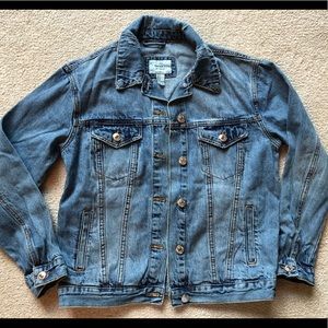 Forever 21 Los Angeles Blue Denim Jean Button Jacket Size Small Medium Wash New